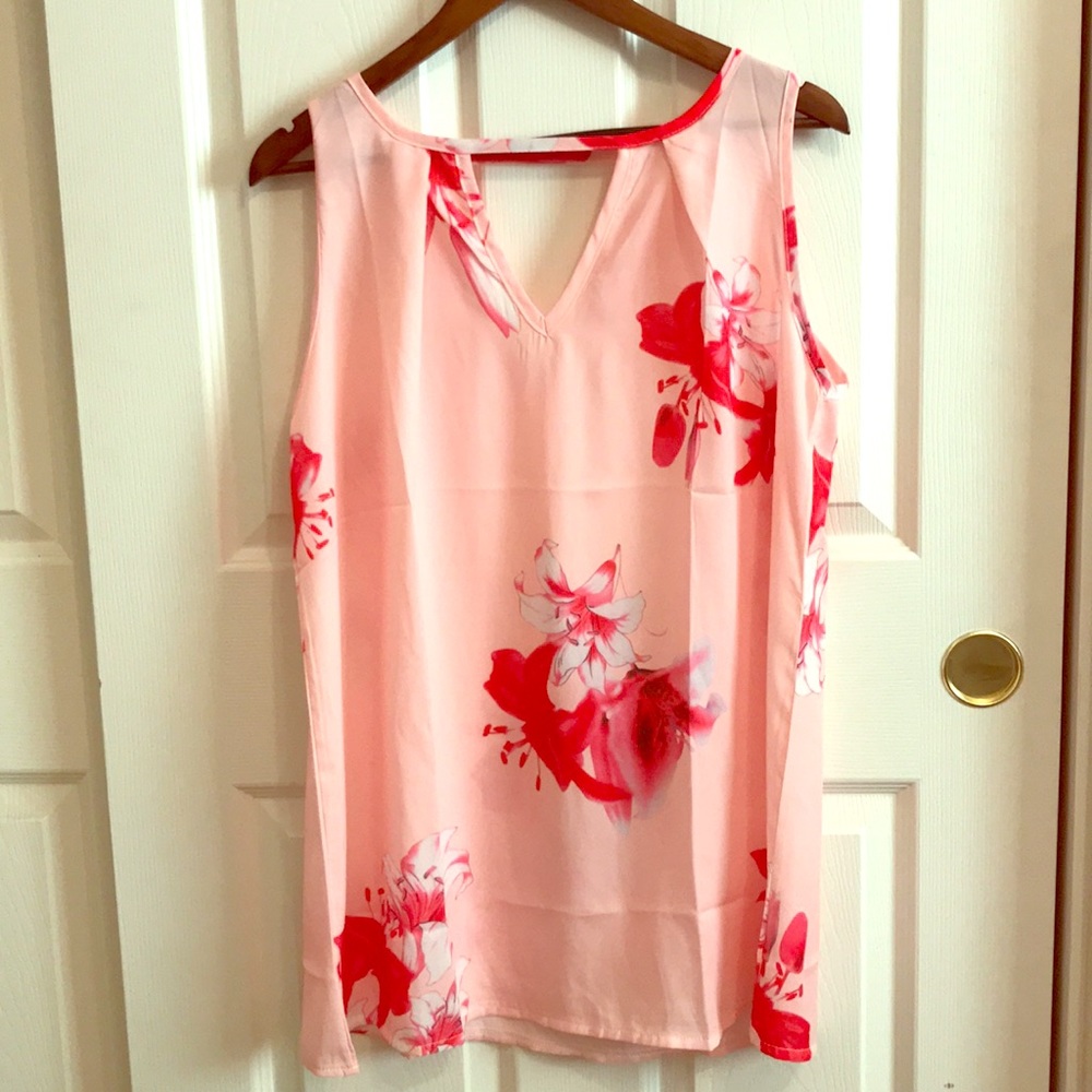 Pink Flora Tunic